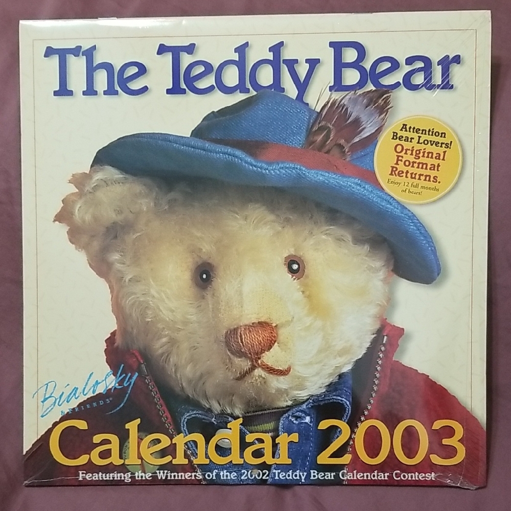 Vintage Teddy Bear Calendar 2003
